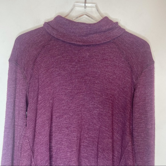 Free People Split Back Turtleneck in Plum. Size small - Picture 7 of 11